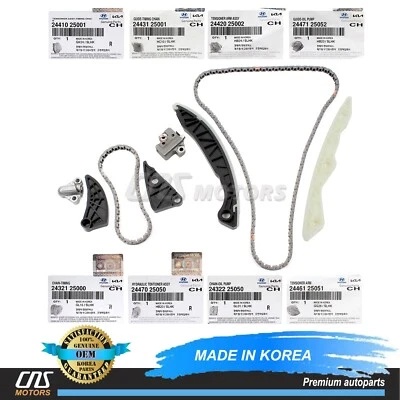 GENUINE Timing Chain Kit for Genesis Coupe Sonata Forte Optima Sorento 2.0L 2.4L Foto 1 de 4