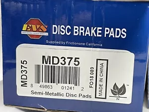 Juego de pastillas de freno de disco delanteras EVS FRICTION MD375 - Imagen 1 de 3