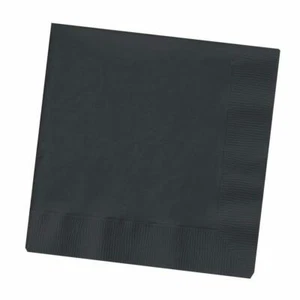 Black Velvet Party Supplies Lunch Napkins 50 Pack Tableware Birthday Halloween - Picture 1 of 1