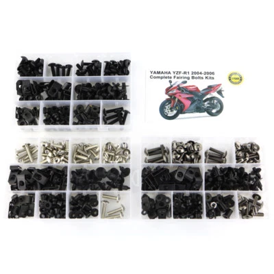 Steel Complete Fairing Bolt Body Screws Kit Fit For 2004 2005 2006 Yamaha YZF R1 - Image 1 of 4