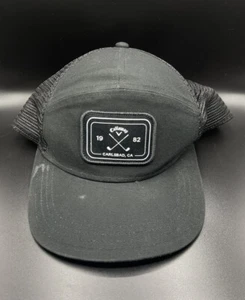 Callaway Golf Black Snapback Baseball Cap Mesh Trucker Hat Carlsbad CA 1982 - Picture 1 of 11