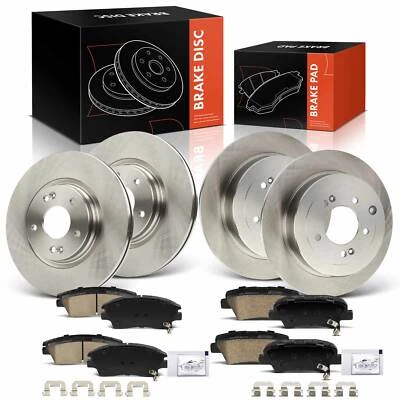 12 передних и задних дисковых тормозных дисков и тормозных колодок для Hyundai Tucson Kia Sportage - Изображение 1 из 4