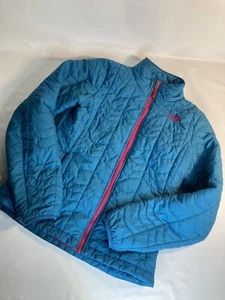 The North face teal pink light weight quilted jacket small - Picture 1 of 5