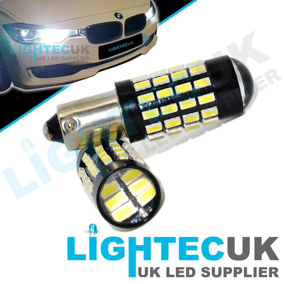 2x BAX9S H6W 433 XENON LED CANBUS BULBS SIDELIGHTS VW AUDI BMW F20 F30 F31 F34 - Image 1 of 4