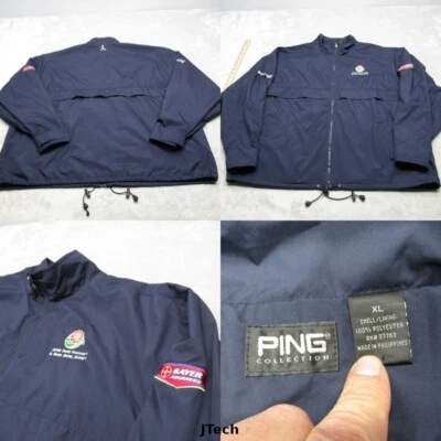 Vintage Ping Jacket Mens XL Blue 2008 Rose Bowl Parade Windbreaker Golf Full Zip - Image 1 of 4
