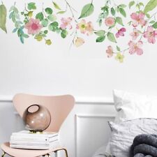 Calcomanía de vinilo pegatina de pared con hojas de follaje de flores para el hogar moderno
