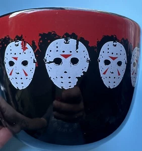 SELTENE Freitag der 13. Jason Maske HORROR Suppe/Kaffee Tasse Perfekt für Halloween 🎃 - Bild 1 von 6