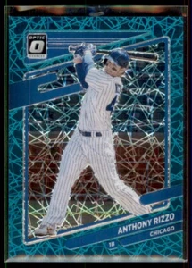 2021 Optic Teal Velocity Anthony Rizzo Chicago Cubs #168 33/35 - Picture 1 of 2