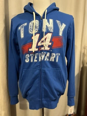 NASCAR Tony Stewart Número 14 Hombre’s Mediana Cremallera Completa Sudadera con Capucha Azul Nueva con Etiquetas Foto 1 de 4