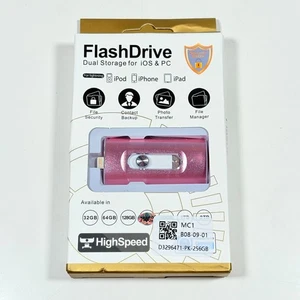 FlashDrive 256gb Dual Speicher für IOS iPhone iPad und PC Lightning & USB - NEU - Bild 1 von 5