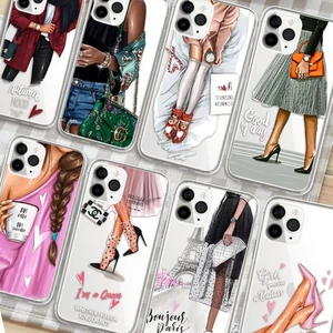 Stylish Case For iPhone 11, 12,13 Ladies Edition Edge Protect Anti Scratch Cover - Picture 1 of 15