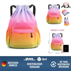 Sport Rucksack , groß, Kordelzug, Nylon, Gym, Yoga, Reisen, Wandern, Fitness,... - Bild 1 von 10