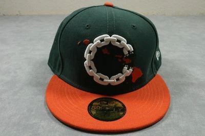 Gorra ajustada Crooks & Castles Hawaii para hombre 7 3/4 verde naranja New Era Foto 1 de 4