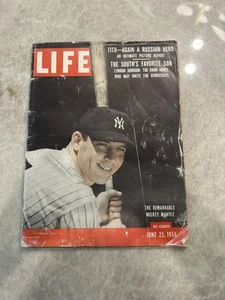 Vintage LIFE Magazine June 25, 1956 The Remarkable Mickey Mantle NYY MLB Rare - Picture 1 of 9