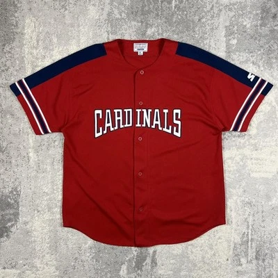 Vintage St Louis Cardinals baseball jersey Size XL Mens Button Up Shirt MLB 00s - Image 1 of 4