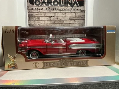 1:18 ROAD SIGNATURE 1958 EDSEL CITATION  RED ON WHITE - Image 1 of 4