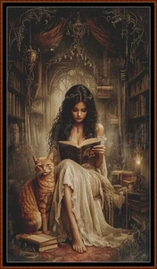The Librarian cross stitch pattern - Imagen 1 de 13