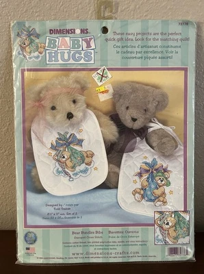 Dimensions Bear Bundles Bibs Kit 8.5”x11” Each Set Of 2 Bibs - Image 1 of 2