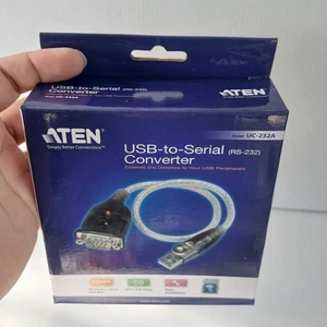 Adaptador ATEN UC232A Usb a Rs-232 Tipo A Conector Izquierdo Macho Género 9 Pin D- - Imagen 1 de 2