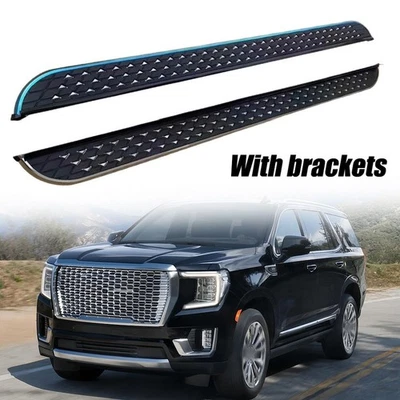 2PCS Running Boards Fits for GMC Yukon Yukon XL 2021-2026 Nerf Bars Side Step - Image 1 of 4