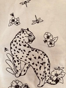 Missie Munster Pink Jumper Pullover Embroidered Leopard Cherry blossom RRP $75 - Picture 1 of 8