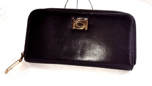 BeBe Geldbörse Schwarz Reißverschluss Damen Portemonnaie Hand Portemonnaie - Bild 1 von 5