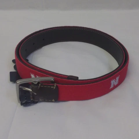 Nebraska Cornhuskers Logo Belt Reversible Corn Huskers Red Brown 40 42 Cover