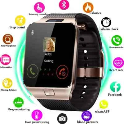 SMARTWATCH RELOJ INTELIGENTE MOVIL IMPERMEABLE COMOPATIBLE IPHONE Y SMARTPHONE - Imagen 1 de 4