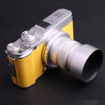 Fujian 50mm F1.4 CCTV TV lens+C-FX+Hood for Fuji Fujifilm X-A2 X-A1 X-T1 X-E2 S - Image 1 of 4