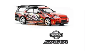 1:10 RC Clear Lexan Body Nissan R34 Stagea Wagon with Valino drift decals - Picture 1 of 13