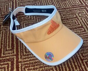 ADIDAS TMax Gear Tango Visor Hat Ladies OSFA Creamsicle NWT Tennis Golf UPF 50+