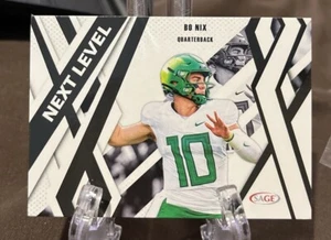 2024 SAGE BO NIX "ROOKIE" NEXT LEVEL BLACK Card #88 Oregon - Picture 1 of 2