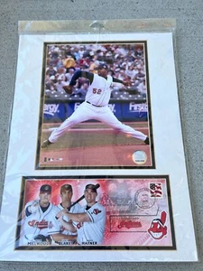 C.C. Sabathia Cleveland Indians Fully Licensed 8 X 10 Photo with postage stamp - Picture 1 of 1