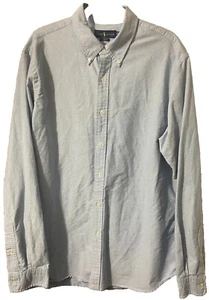 Ralph Lauren Shirt Mens XXL Button Down Long Sleeve Chambray Slim Fit EUC - Picture 1 of 7