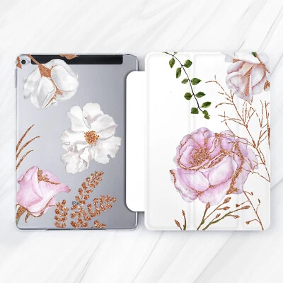 Nature Peony Wildflower Case For iPad 10.2 Air 3 4 5 Pro 9.7 11 12.9 Mini - Image 1 of 4