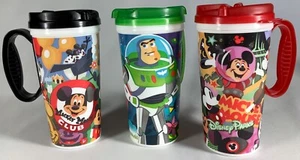 WHIRLEY Disney World/Disney Parks Drink Tumblers Set of 3 Mickey Mouse Toy Story - Picture 1 of 16