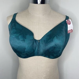 New Cacique Bra 40 G Turquoise Green Underwire Back Smoothing Padded Shapes - Picture 1 of 7