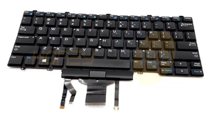 GENUINE DELL LATITUDE 5490 7490 LAPTOP 82KEY BACKLIT KEYBOARD 6NK3R WITH DEFECT - Afbeelding 1 van 4