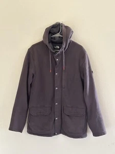 VTG North Face Jacket Mens M Gray Outdoor Logo Full Zip - Picture 1 of 8