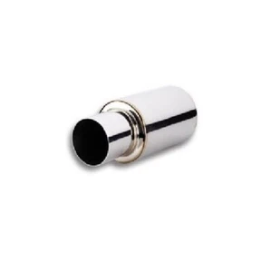 Vibrant 4" Round Straight Cut Tip 3" Inlet TPV Universal 23" Long Muffler 1059 - Picture 1 of 4