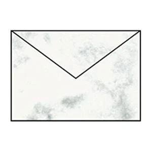 Briefumschläge Paperado DIN C5 Grau Marmoriert 5er - Picture 1 of 1