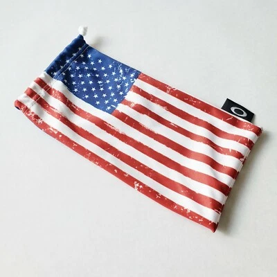 Bolsa de almacenamiento de microfibra Oakley American Flag edición estándar roja blanca azul EE. UU. Foto 1 de 4