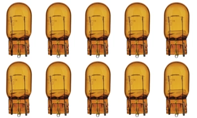 Box of 10 #7440NA 7440 Natural Amber Lamp Auto Bulb Automotive Lightbulb 12V 21W Foto 1 de 2
