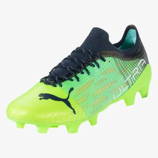 Puma Ultra 1.3 Firm Ground Ag Mens 13 Green Blue Soccer Cleats 106477