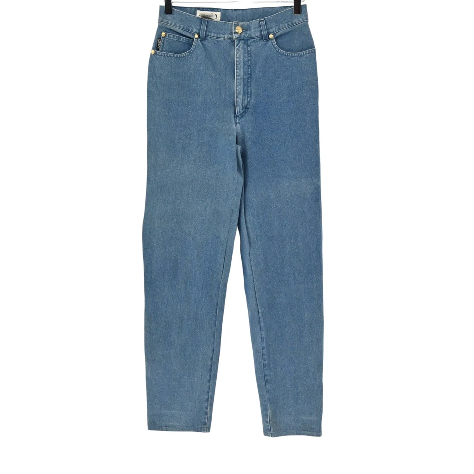 Jeans ESCADA Feminino Tamanho 40 Perna Reta Azul Jeans Cintura Alta Ajuste Clássico - Imagem 1 de 4