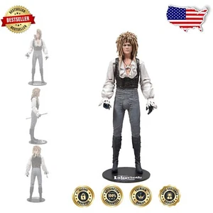 Figura articulada de Jareth de 7 pulgadas de Laberinto - Accesorios de látigo y duende - Imagen 1 de 13