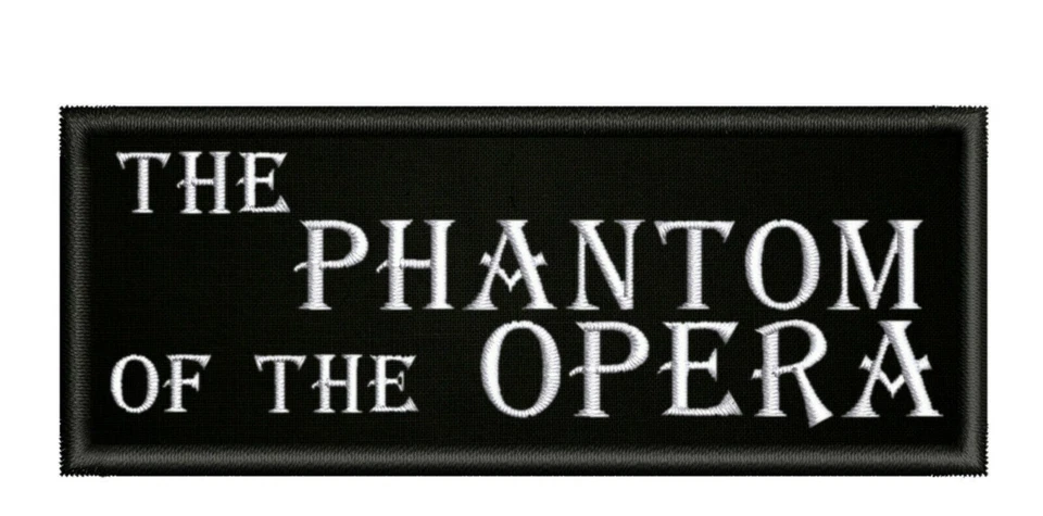 Phantom of the Opera Movie Patch 4" Embroidered Hook Loop Applique Halloween - Image 1 of 4