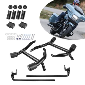 Rear Saddlebag Bracket Guard Crash Bar For Harley Touring FLTRX FLHX FLHTK 23-25 - Bild 1 von 8