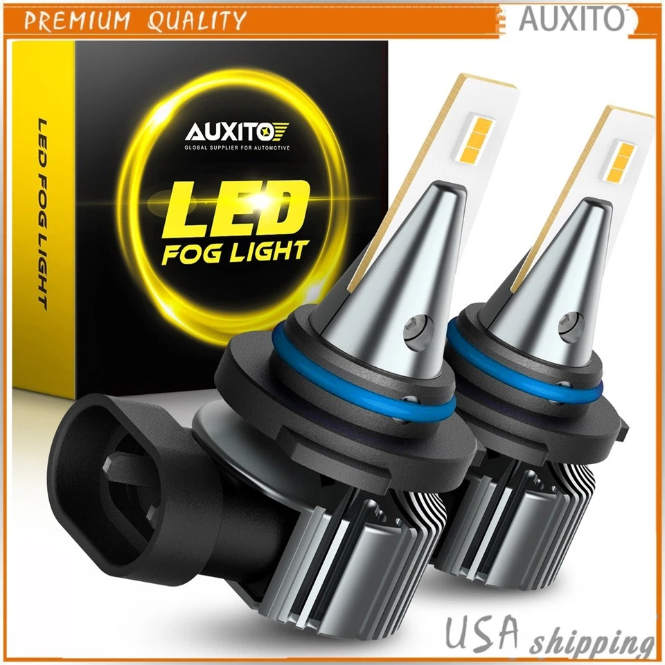 2X AUXITO 9006 HB4 Dorado LED Amarillo Niebla DRL Luz Super Brillante 3000K Impermeable Foto 1 de 1