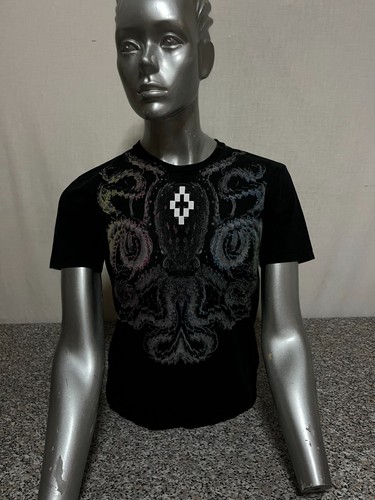 T SHIRT MARCELO BURLON SWEATSHIRT POLO DONNA WOMAN SHIRT NERO BLACK NOIR TW 322